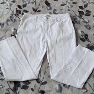𝅺SIMON CHANG White Jeans US12